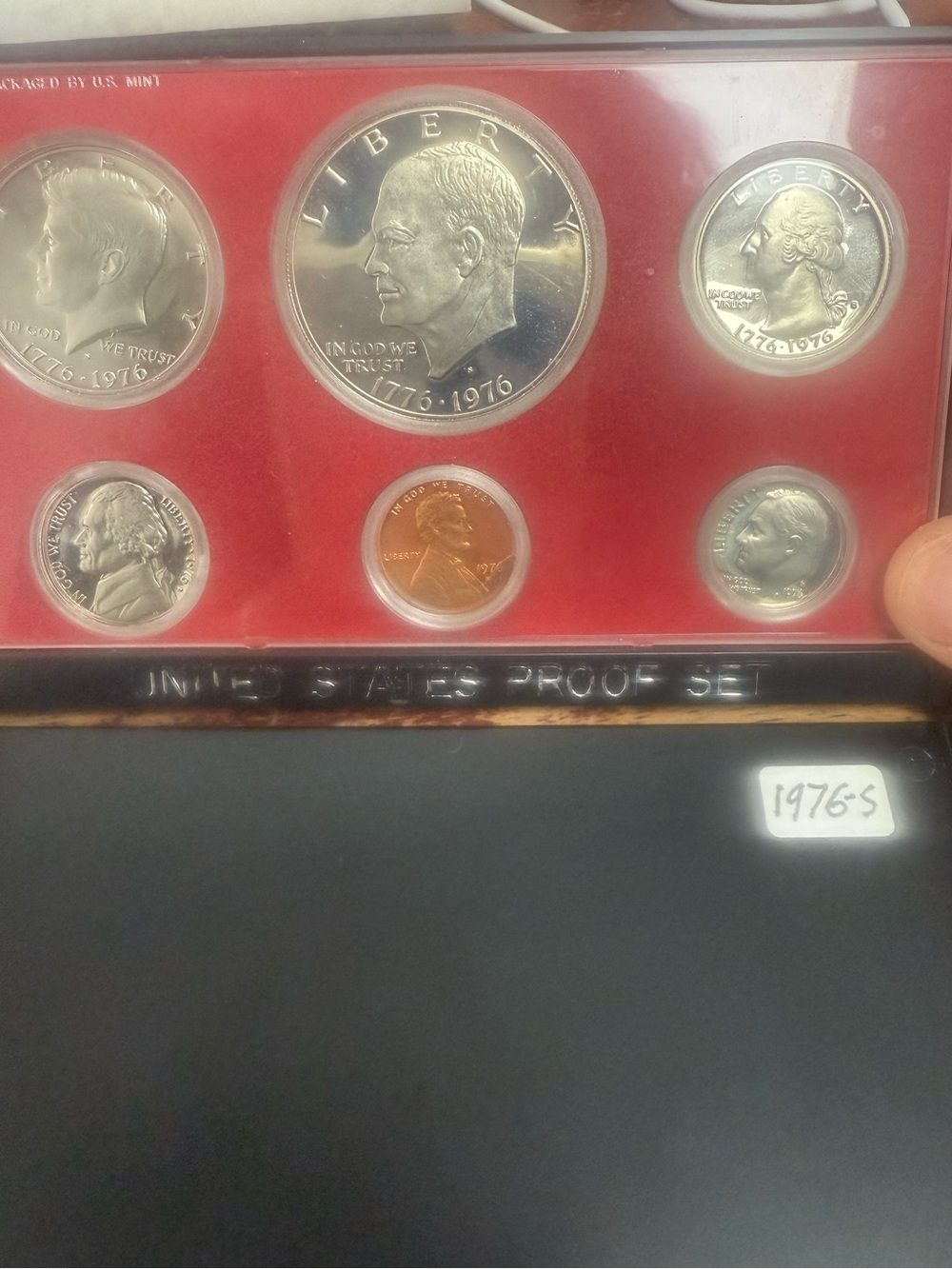 1776 to 1976 uncirculated United States set of coins. S mint
